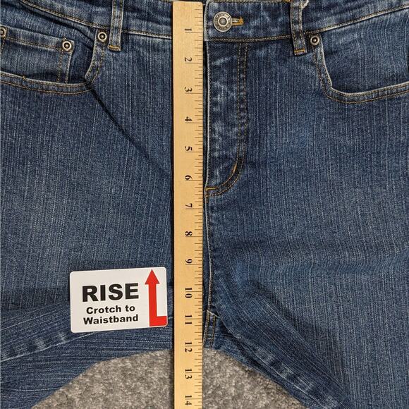 Talbots (Old Tag) Mini Bootcut Jeans Women Size 10 Inseam 30" High-Rise Stretch‎ - Picture 11 of 12